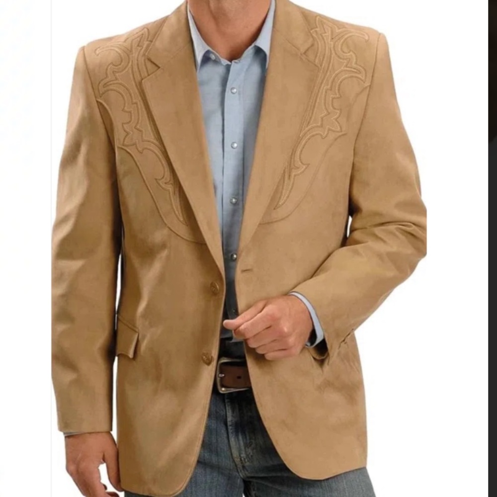 Microsuede coat cowboy